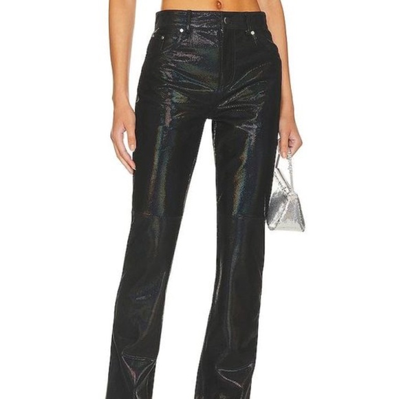 NBD Raquel Lamb Leather Pant size Small NWOT $498 - Picture 2 of 12